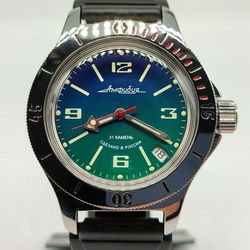 vostok amphibia 2416 120848 brand new men's mechanical automatic watch
