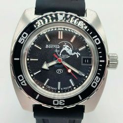 vostok amphibia 2416 ministry scuba dude diver 200m 170600 brand new men's mechanical automatic watch