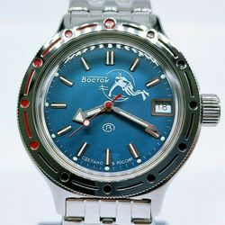 vostok amphibia 2416 scuba dude diver 420059 brand new men's mechanical automatic watch