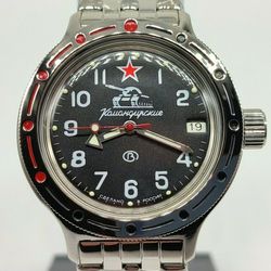 Vostok Amphibia 2416 Tank Red Star 420306 Brand New men's mechanical automatic watch