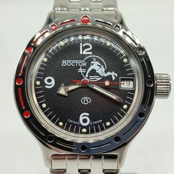 vostok amphibia 2416 scuba dude diver 420634 brand new men's mechanical automatic watch