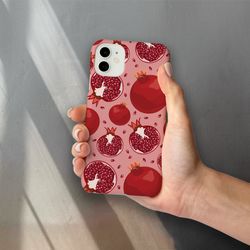 Pomegranate iPhone 14 Pro Case iPhone 13 Case Phone 12 Case iPhone 13 12 Mini Case iPhone 11 Pro Max iPhone X Xr Xs Max