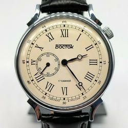 Vostok Prestige 2403 Beige dial Shifted second 581883 Brand New Vintage style Classic mechanical watch