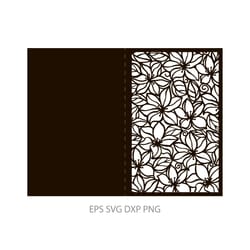 clematis postcard svg eps dxf vector of flowers for plotters