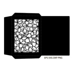 envelope flower svg eps dxf vector of jasmine for plotters