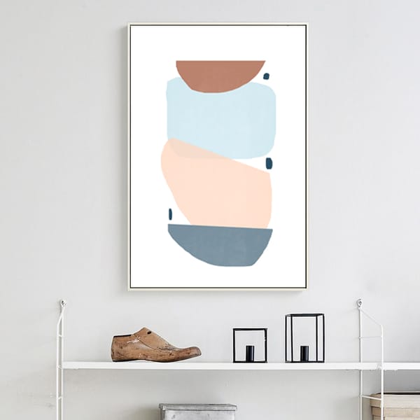 Abstract Shapes Art Set Of 3 Prints Large Print Triptych Art - Inspire ...