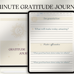 digital gratitude journal- 368 daily gratitude pages- manifistation- ipad digital planner- daily reflection- goodnotes