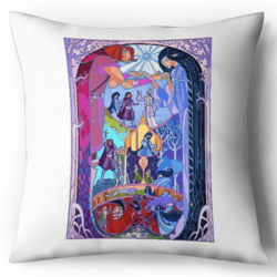 Digital - Cross Stitch Pattern Pillow - Silmarillion - Stained Glass