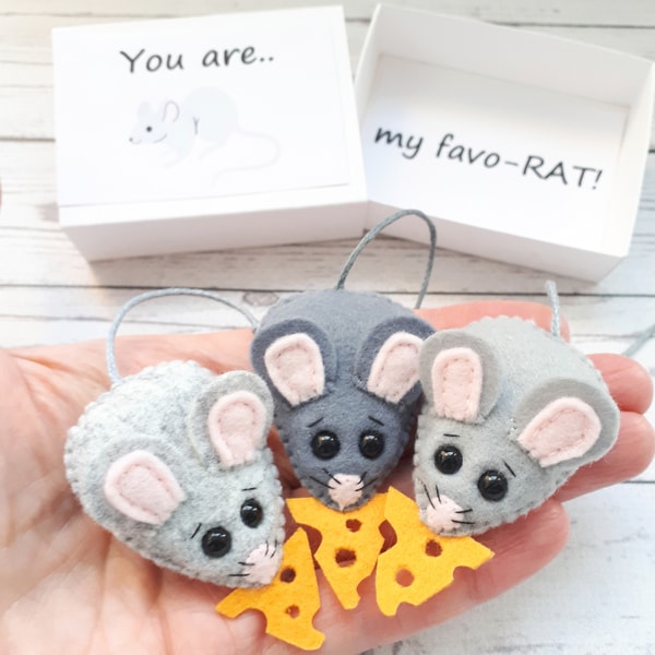 Rat plush, Rat gift, Pocket hug, I love you more, Long dista - Inspire ...