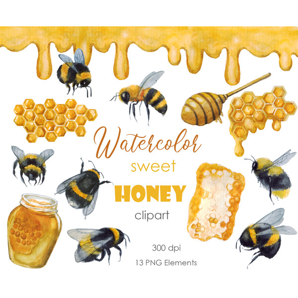 Watercolor honey bee .jpg
