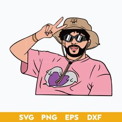 Bad Bunny SVG, Bunny Layered PNG DXF EPS Digital File