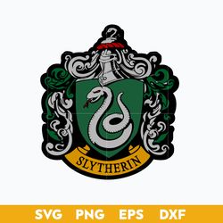 Slytherin Emblem SVG, School Of Magic House Crest SVG, Harry Potter SVG.