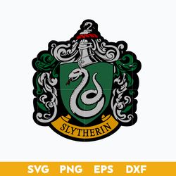 slytherin emblem svg, school of magic house crest svg, harry potter svg.