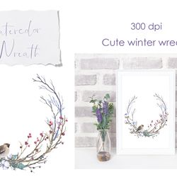 winter wreathpng. watercolor wedding christmas wreath png. watercolor wedding greenery wreath clipart. floral wreath