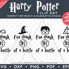 Harry Potter Wine Glass Design by SVG Studio Thumbnail5.png