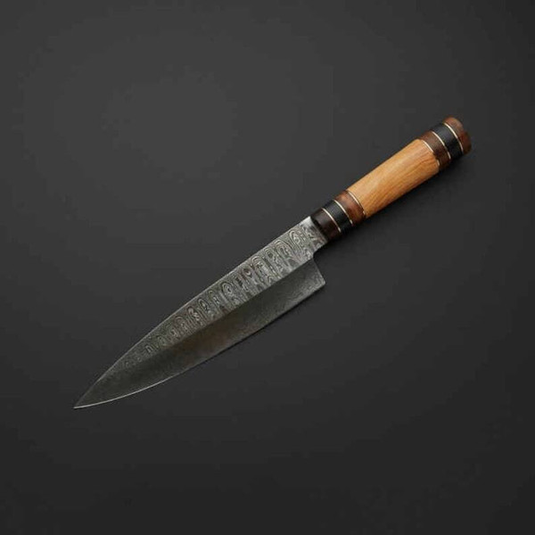 Steel Custom Handmade Knife, Chef LadderPattern Cooking Cafe Bar Knife PERSONALISED Knife , Handmade Knife (2).jpg