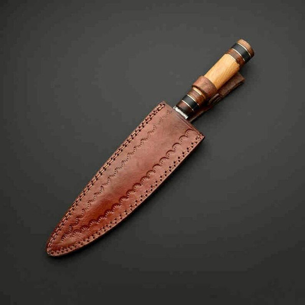 Steel Custom Handmade Knife, Chef LadderPattern Cooking Cafe Bar Knife PERSONALISED Knife , Handmade Knife (5).jpg