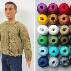 Ken doll clothes sweater 24 colors