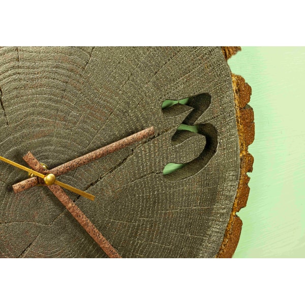 Natural Wood Clock, Tree Slice Clock, Wood Slice Art, decora | Inspire ...