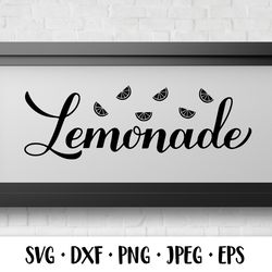 Lemonade calligraphy SVG. Lemonade sign. Kitchen decor