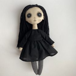 Creepy cute doll, Horror art doll, Gothic doll, Strange doll, Weird dolls, Cloth doll, Rag doll  27cm