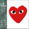 comme des garcons heart eyes fashion machine embroidery design