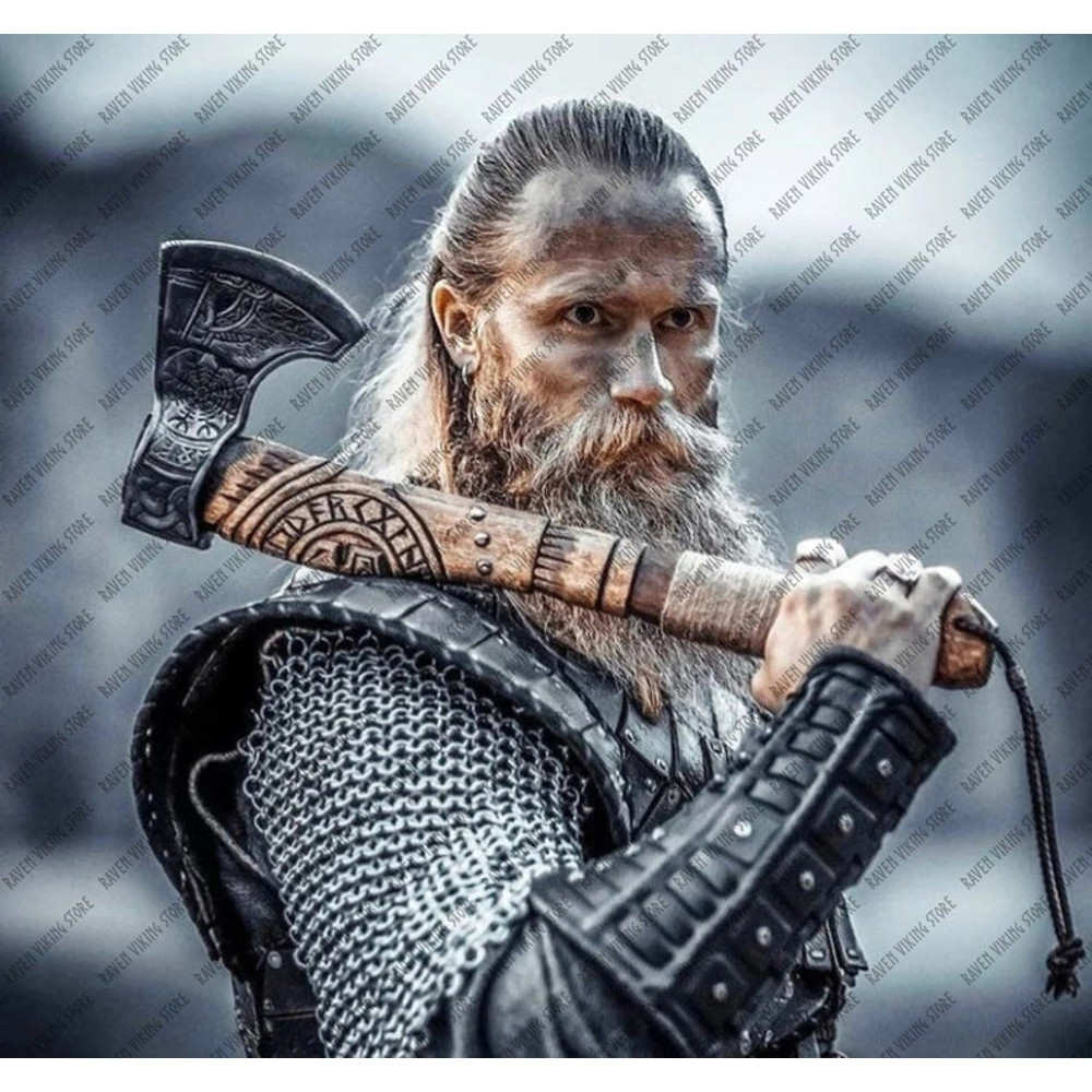 Viking Axe, Handmade Viking Axe, Bearded Axe, Battle Axe, Viking Hatchet (1).jpg