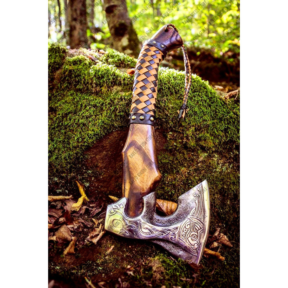 Viking Axe, Handmade Viking Axe, Bearded Axe, Battle Axe, Viking Hatchet (4).jpg