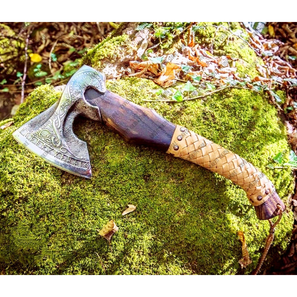 Viking Axe, Handmade Viking Axe, Bearded Axe, Battle Axe, Viking Hatchet (5).jpg