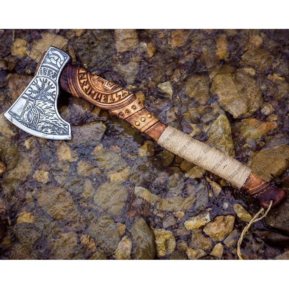 Viking Axe, Handmade Viking Axe, Bearded Axe, Battle Axe, Viking Hatchet (6).jpg