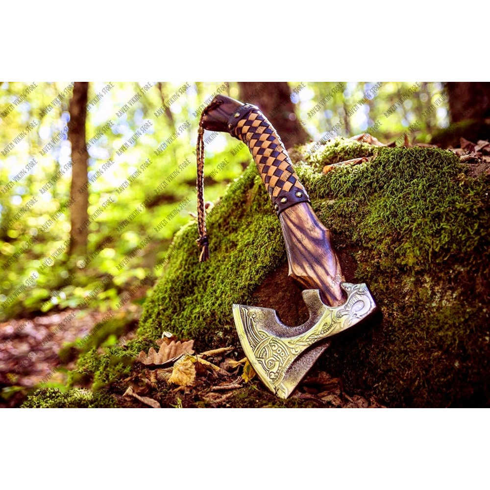 Viking Axe, Handmade Viking Axe, Bearded Axe, Battle Axe, Viking Hatchet (7).jpg