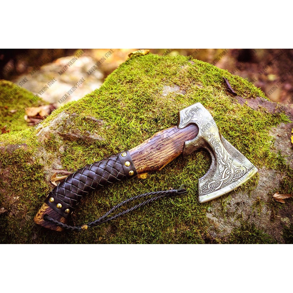Viking Axe, Handmade Viking Axe, Bearded Axe, Battle Axe, Viking Hatchet (8).jpg