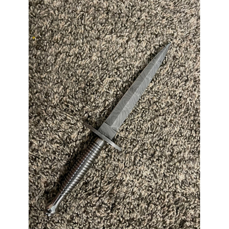 Custom Handmade Damascus Steel Knife, Dagger Knife, Hunting Knife (2).jpg