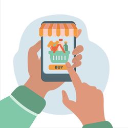 online trading video flat style animation internet