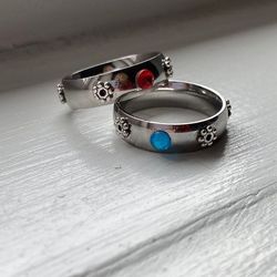 Anime Howls Moving Castle Ring/ 925 Silver Ring /Howl and Sophie's Ring Howl Cosplay Couple Ring Anime Gift