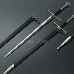 anduril sword of strider, custom engraved sword, lotr sword, lord of the rings king aragorn ranger sword, strider knife,