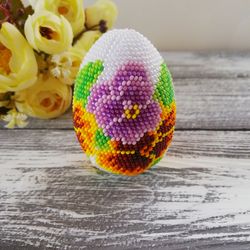 Beaded egg , Decorative egg , Easter eggs