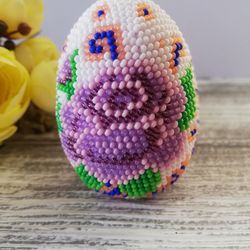 Beaded egg , Decorative egg , Easter eggs
