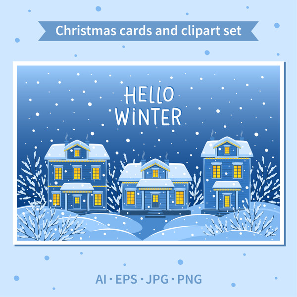 COVER Christmas cards and clipart.jpg