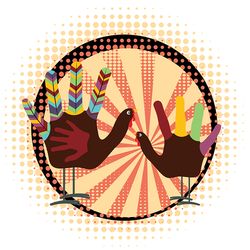 brown hand turkey bird