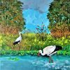 Handwritten-two-storks-on-a-swamp-landscape-by-acrylic-paints-4.jpg