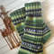socks-green-forest-colors-striped-wool-warm-foot-care-cold-weather-knitted-handmade-comfort-walking-cozy-home
