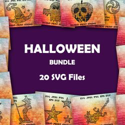 halloween svg bundle - 20 mandala & zentangle svg