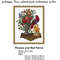 Flowers-Red-Parrot-cross-stitch-pattern