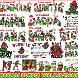 the grinch bundle svg, grinch christmas  bundle svg, christmas svg digital file