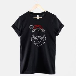Geometric Santa Father Christmas T-Shirt - Santa Claus Shirt - Festive TShirt