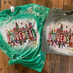 Universal studio christmas shirt, universal family vacation christmas tshirt, universal hollywood christmas tee, bleach