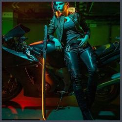 thermal katana - cyberpunk 2077 - inspired - cosplay weapon - light saber - led - made to order