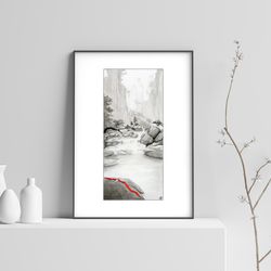 Printable art Cold Springs / print it at home / Directly from the Artist