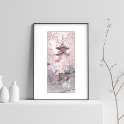 Printable art Hanami / print it at home / Directly from the Artist